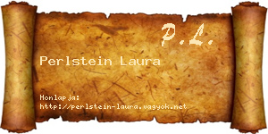 Perlstein Laura névjegykártya