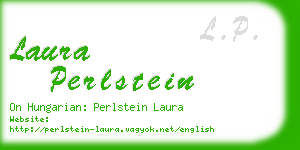 laura perlstein business card